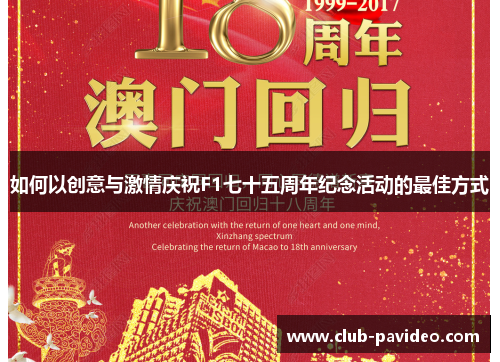 如何以创意与激情庆祝F1七十五周年纪念活动的最佳方式